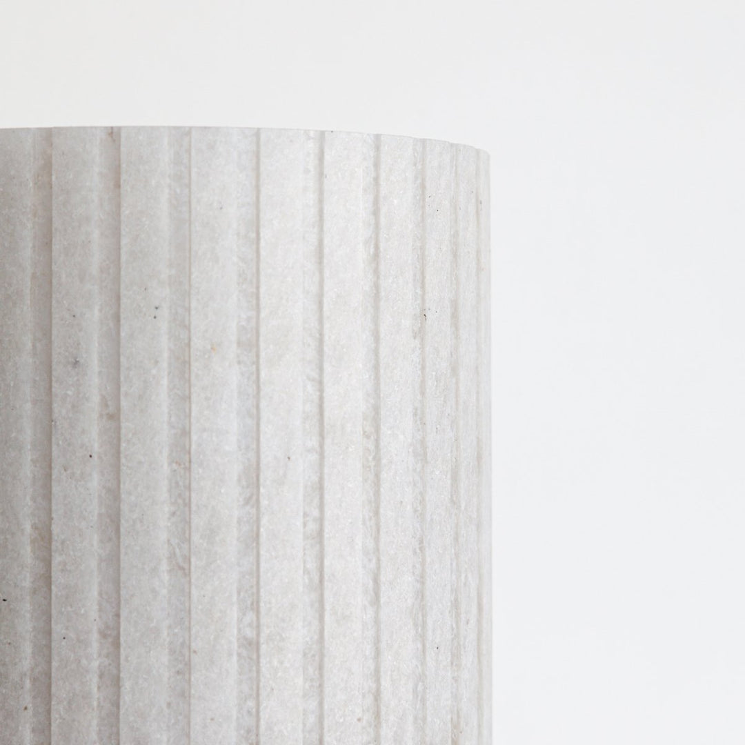 "Rian" Fluted Table Lamp - Cork