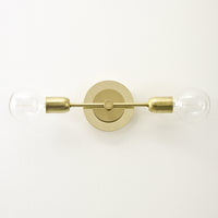 "Aureole" Double Arm Wall Light - Brass - (Outlet)