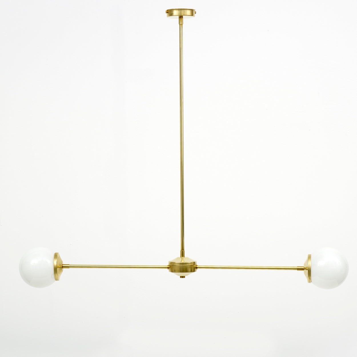 T-Bar Opal Glass Pendant Light
