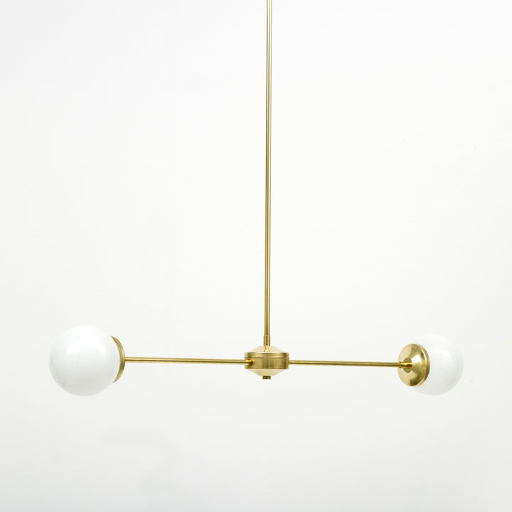 T-Bar Opal Glass Pendant Light