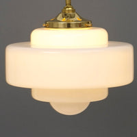 "Atlas" Opal Glass Stemmed Pendant Light