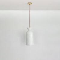"Kinvara" Long Pendant Light - White Ceramic