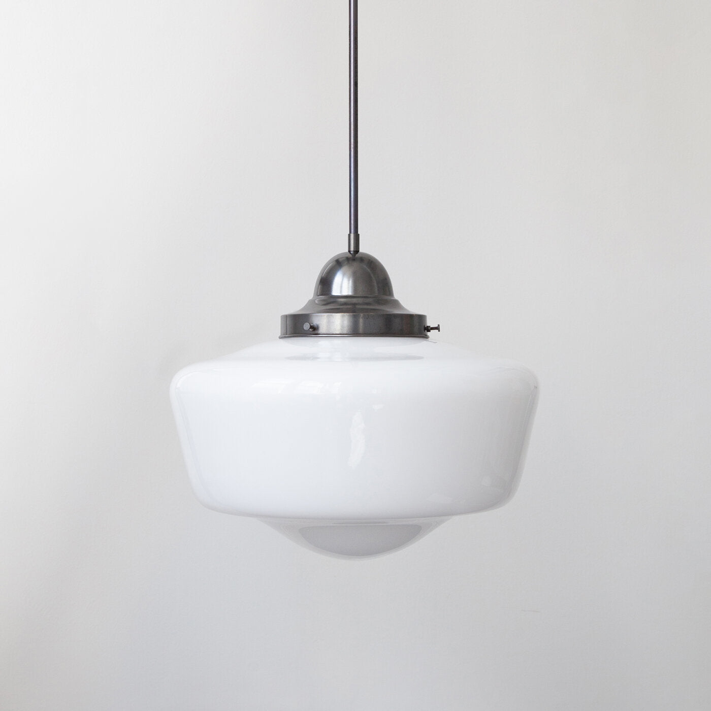 "Apollo" Large Pendant Light - Opal Glass