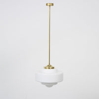 "Atlas" Opal Glass Stemmed Pendant Light