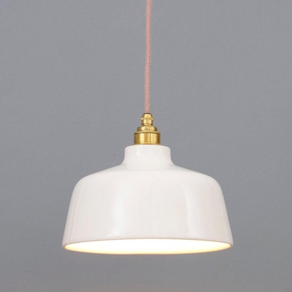 "Belle" Pendant Light - White Ceramic