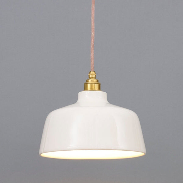 "Belle" Pendant Light - White Ceramic