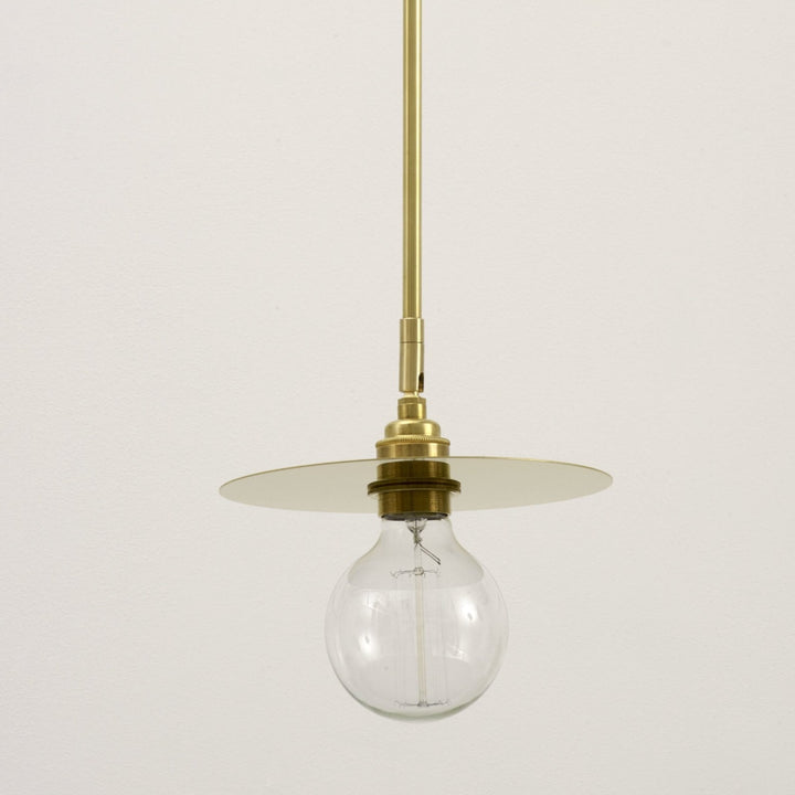 "Arc" Adjustable Stemmed Pendant Light - Brass