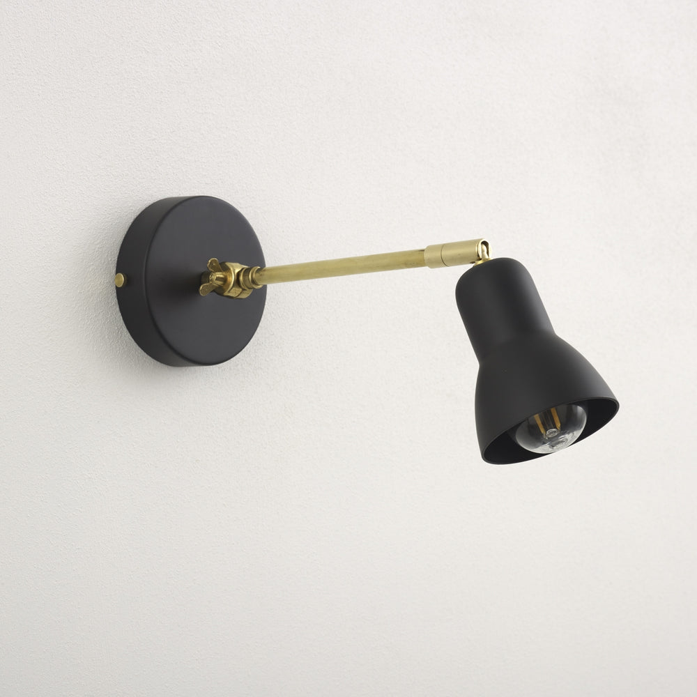 "Inspector" Adjustable Wall Light - Black